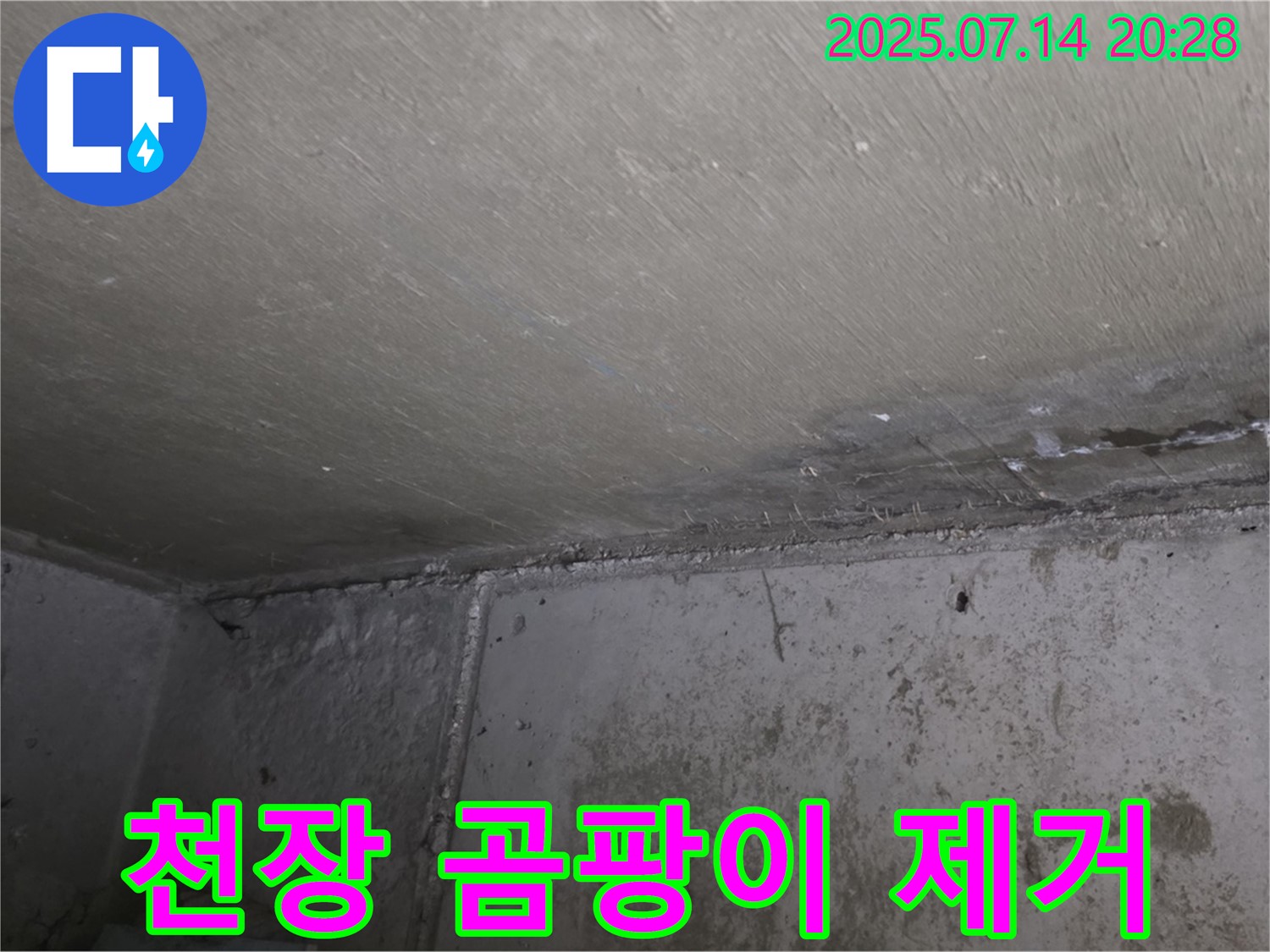 오남리 두산아파트 천장 누수 - 곰팡이 제거 및 누수 방지 시공으로 쾌적한 환경 조성