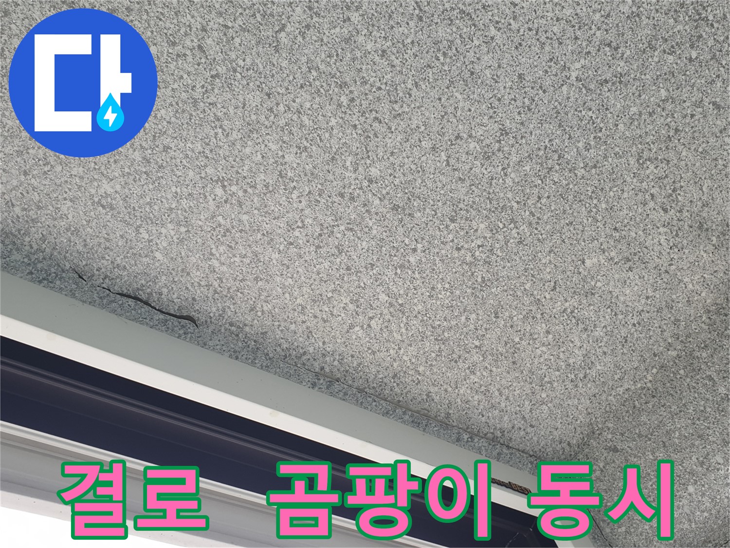 베란다 결로와 곰팡이 동시 발생 - 복합적인 문제