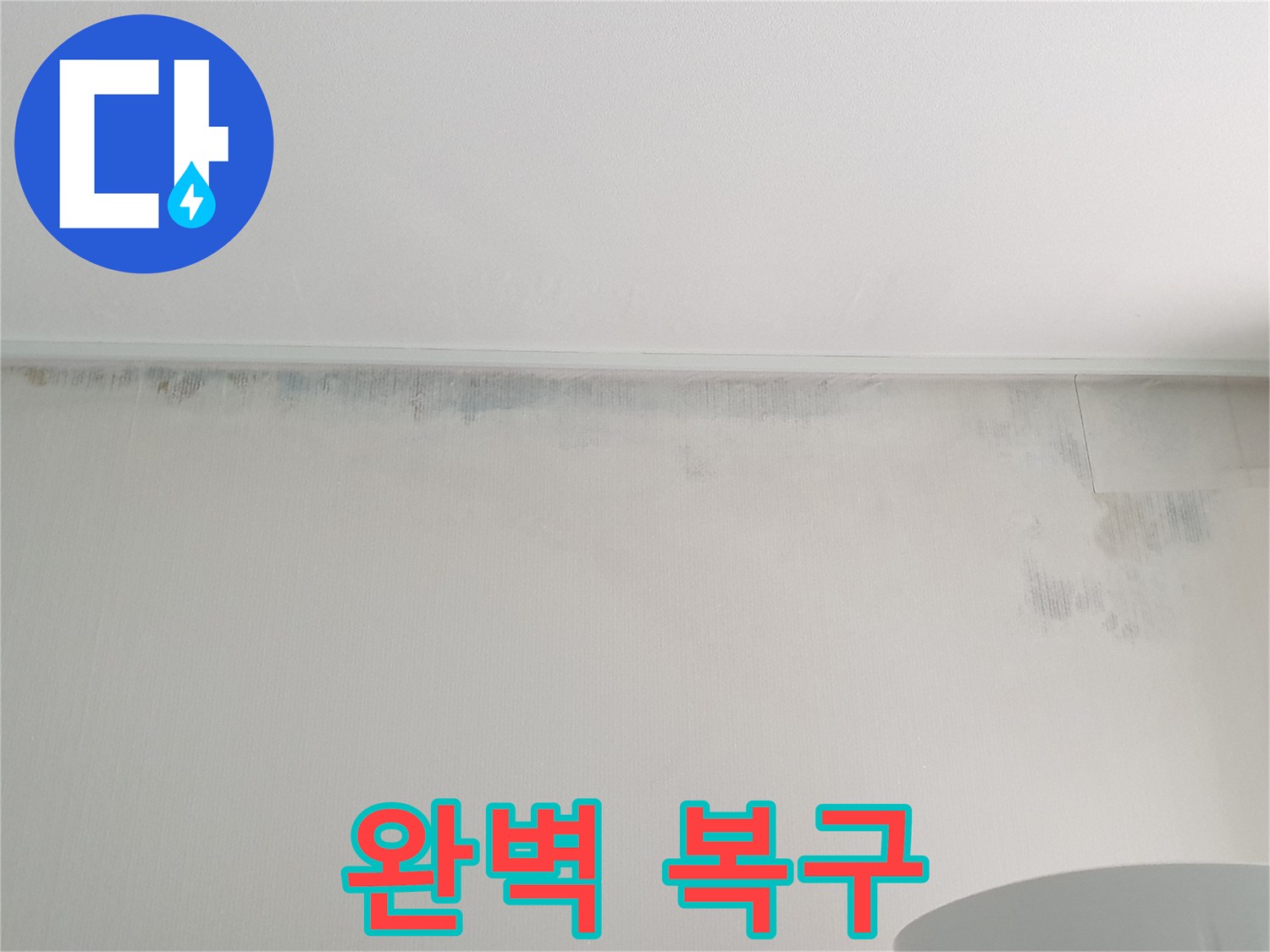 중계4동 아파트 벽 곰팡이 사진 - 완벽 복구