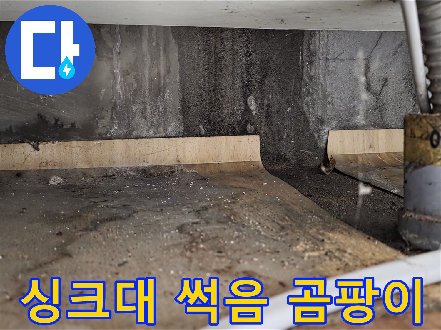 싱크대 누수 - 썩기 전 곰팡이 전 해결
