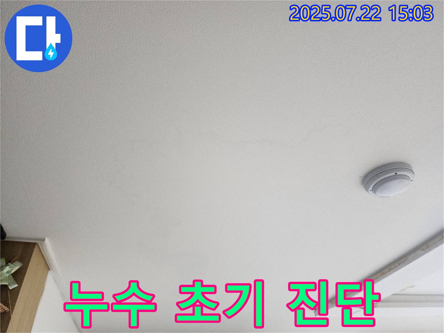 고양시 일산서구 누수 - 가좌동 천장 누수 초기 진단 서비스 제공