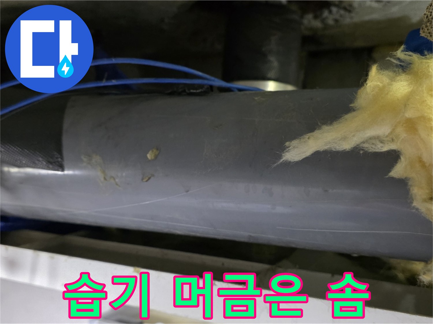 습기 머금은 솜 - 무용지물이 된 보온재
