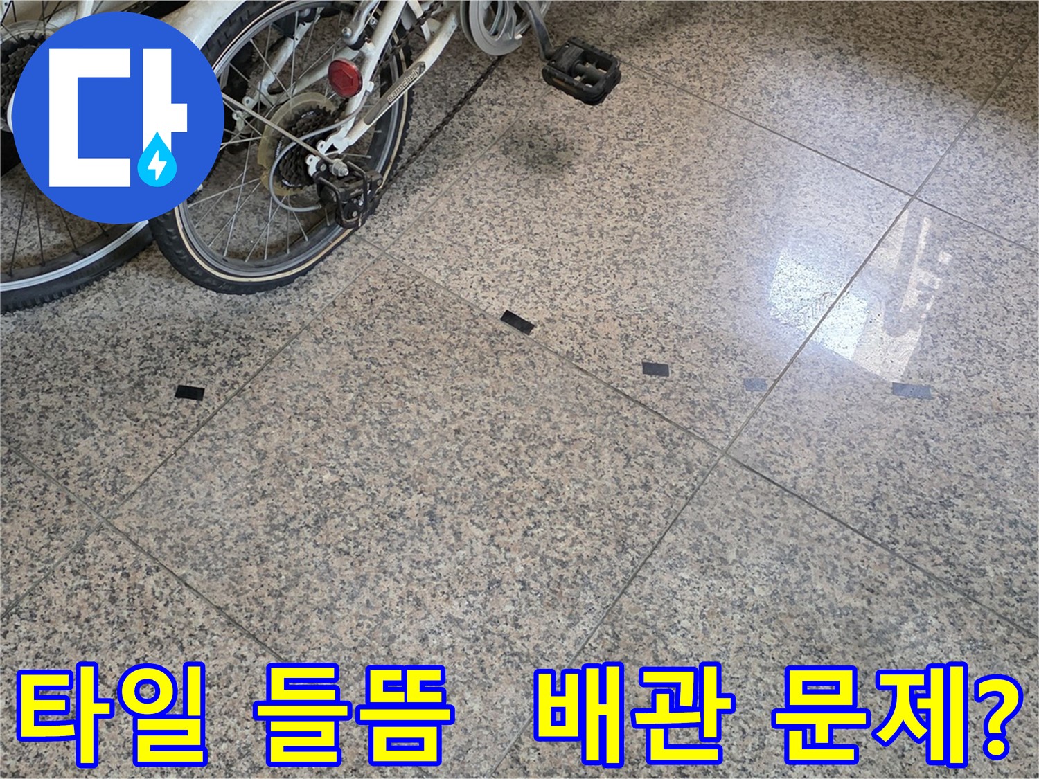 고양시 누수 - 대리석 타일 들뜸, 배관 누수 가능성 점검