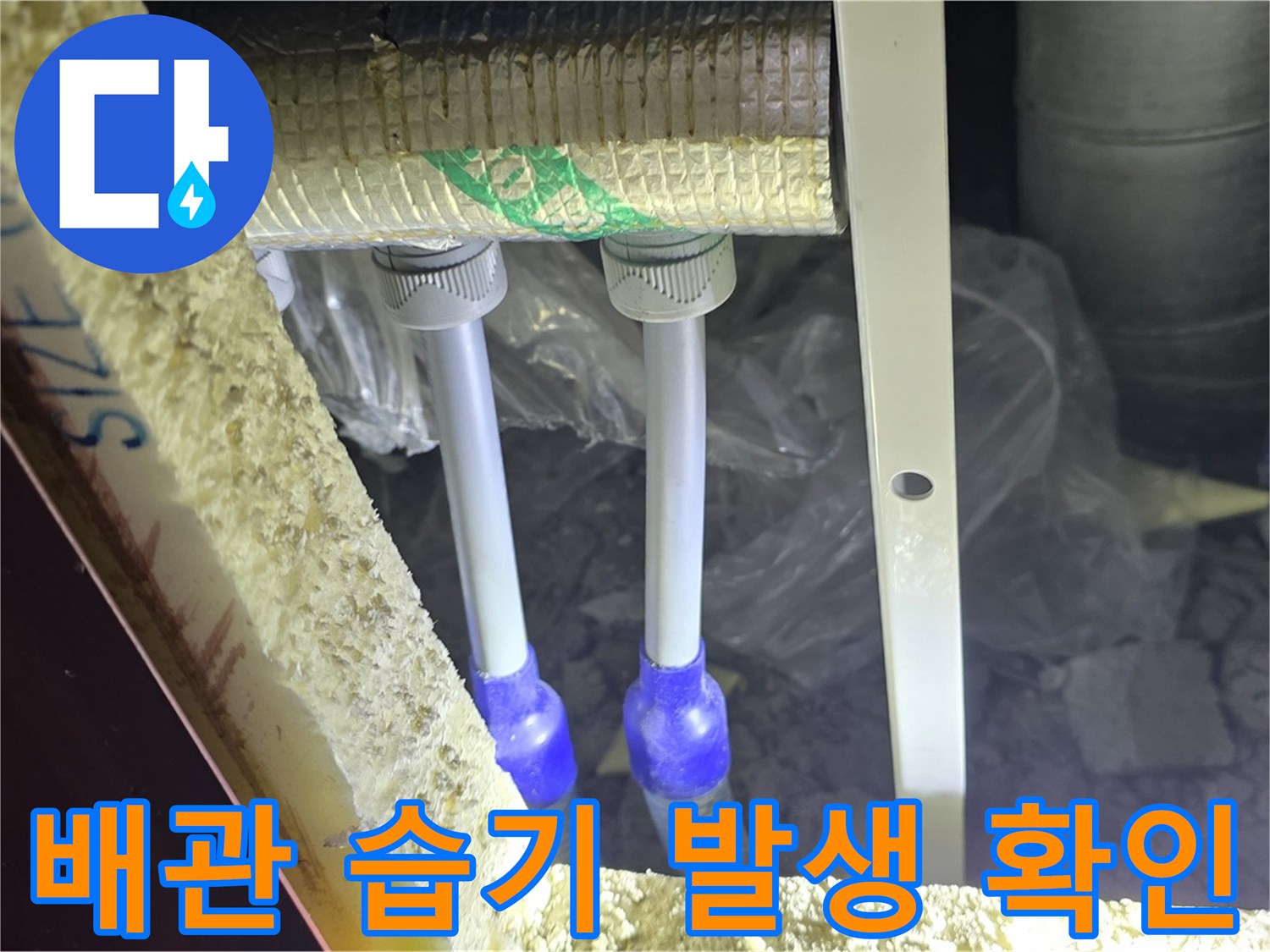 삼숭동 양주자이 누수 - 배관 주변 습기 발생 여부 확인