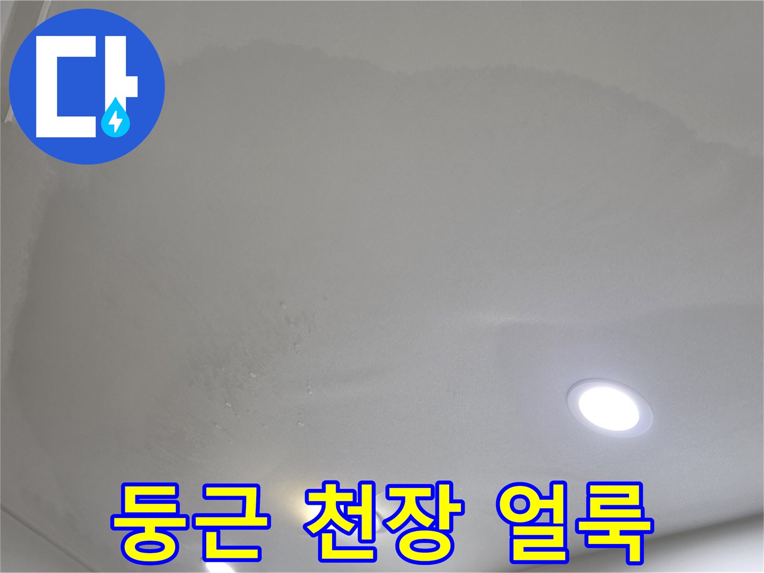 양주 삼숭동 자이 - 둥근 천장 얼룩 - 누수 확산