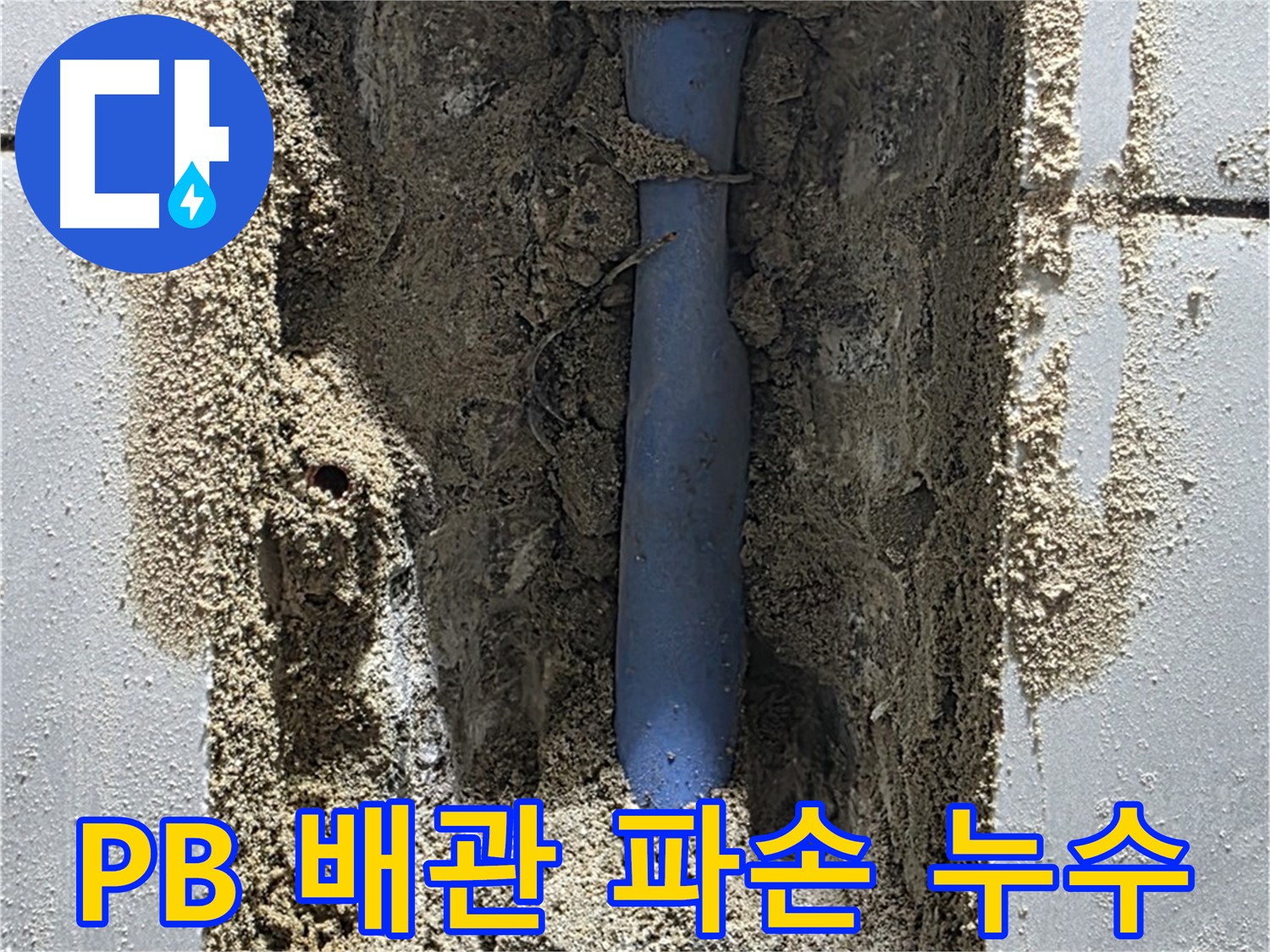 분당 쇳골마을 누수 - PB 배관 파손으로 누수 발생