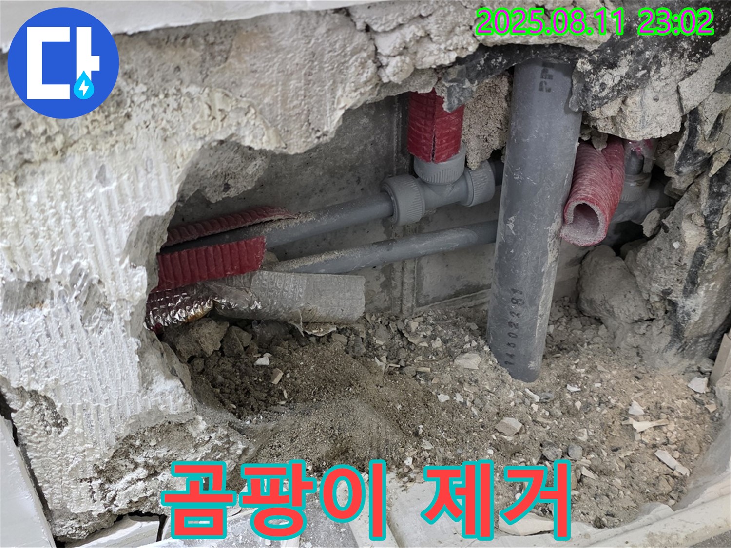 래미안월곡아파트 누수 - 누수 때문에 곰팡이 발생? 곰팡이 제거까지 한 번에!