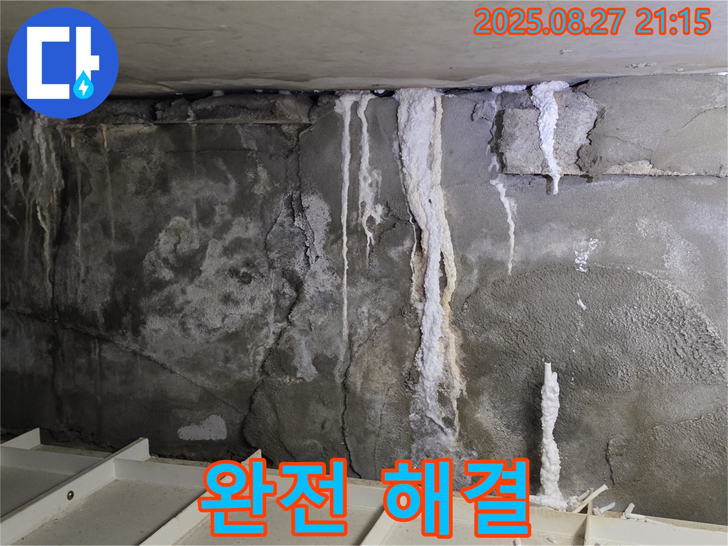 분당 운중동 산운마을6단지 콘크리트 누수 - 누수 완전 해결, 고객 만족 최우선