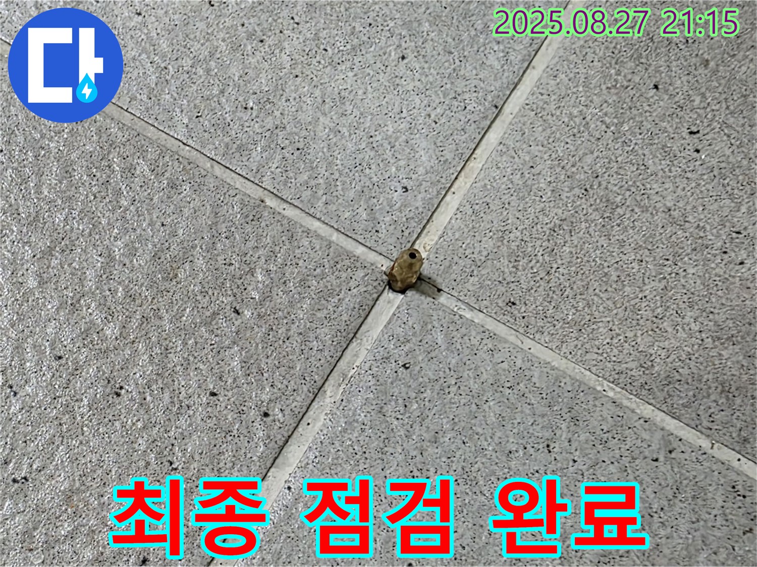 타일 십자핀 - 제거 전 최종 점검 완료!