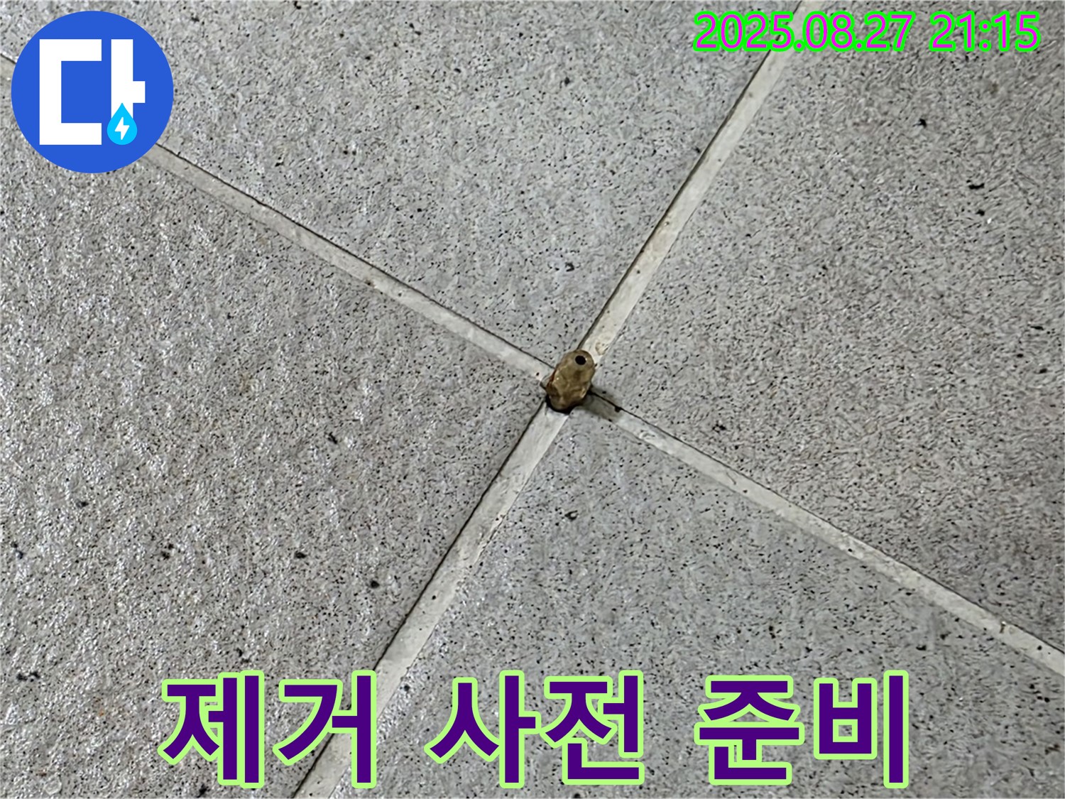 타일 십자핀 - 제거를 위한 사전 준비 작업