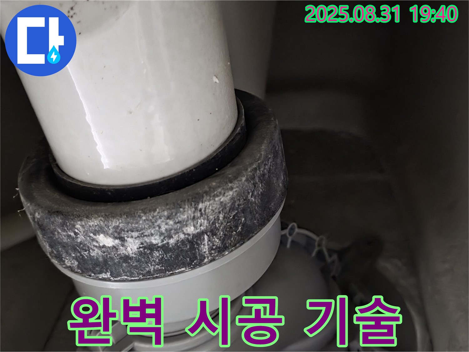 변기 누수 - 숙련된 기술 - 오물 제거