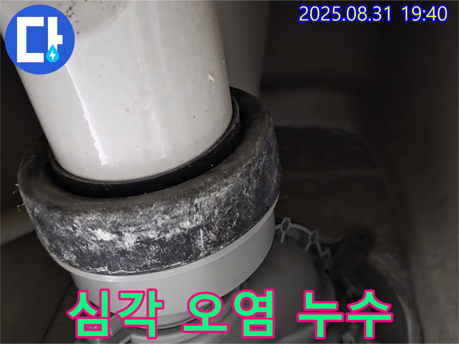 변기 누수 - 심각한 오염 - 빠른 해결