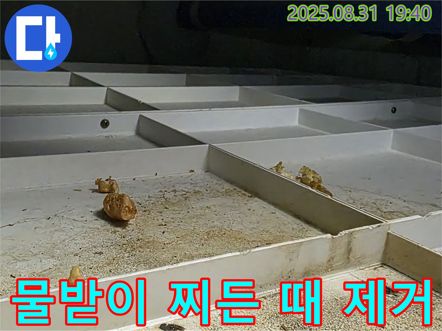 분당 산운로 누수 - 천장 SMC 물받이 찌든 때 제거하고 새것처럼 변신