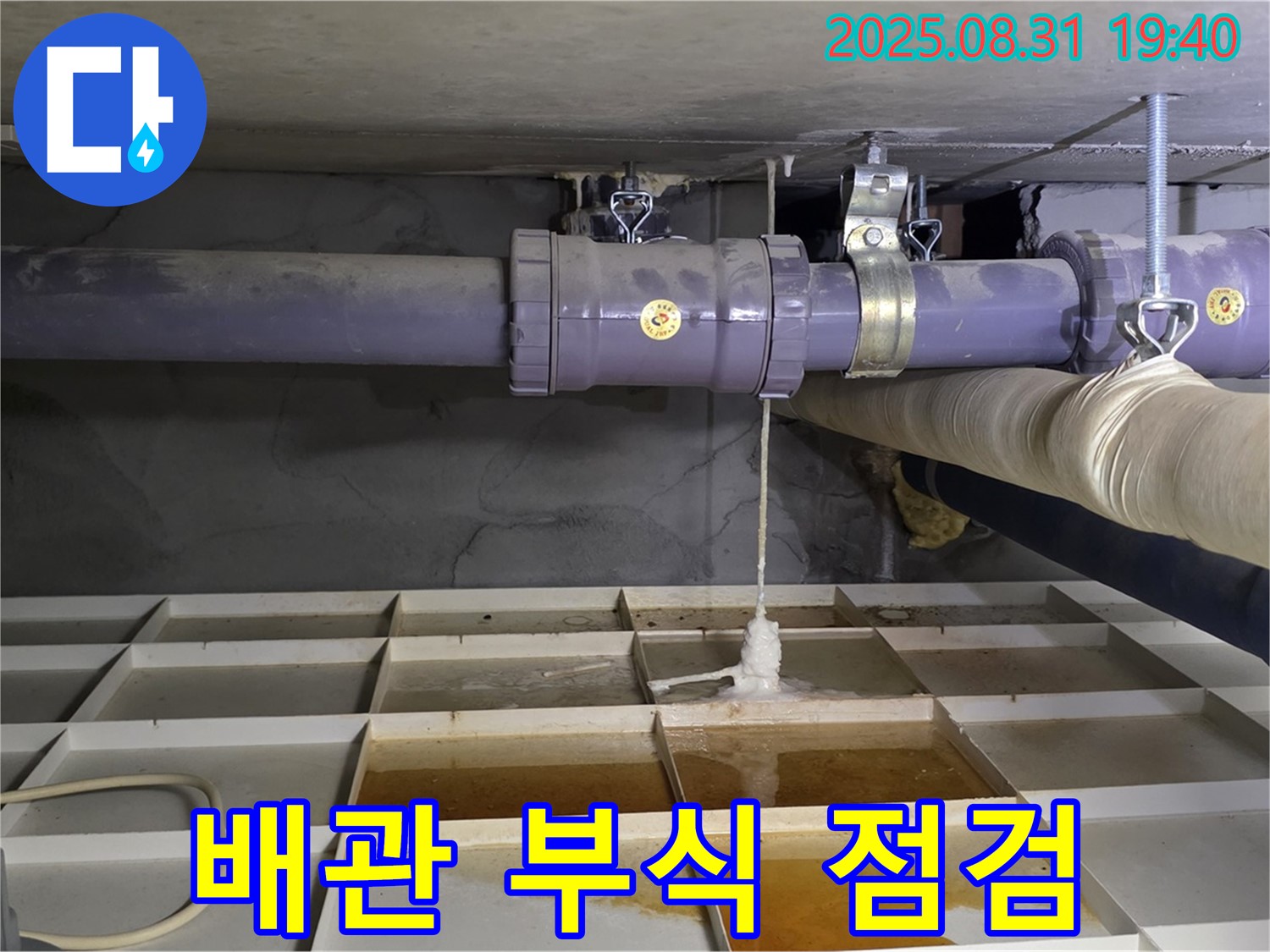 분당구 산운동 누수 - 배관 부식으로 인한 누수 현장 긴급 점검