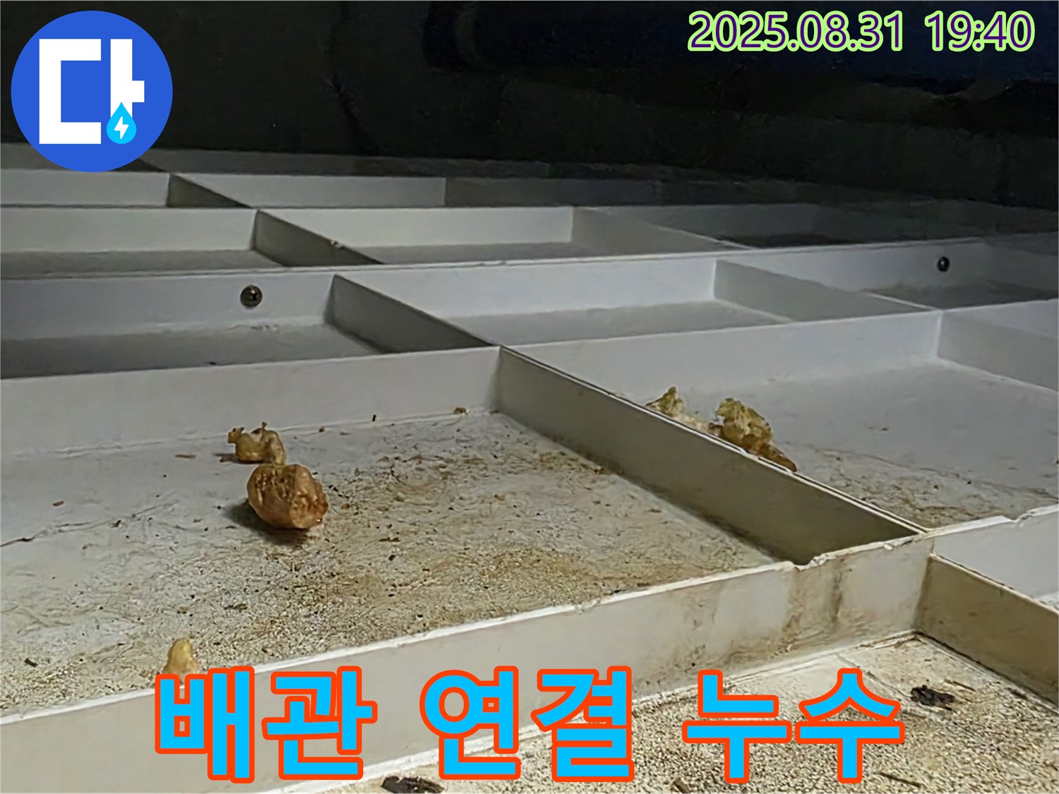 분당구 산운로 121 누수 - 천장 누수, 배관 연결부위 문제 해결 완료