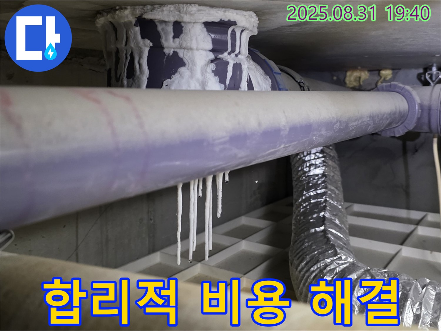 분당구 정자동 누수 - 배관 결로 문제, 합리적인 비용으로 해결 - 투명한 견적 제공