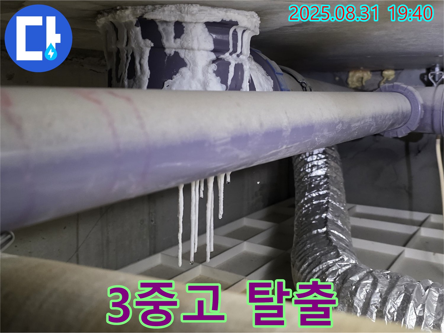 산운동 누수 - 석회수 누수, 곰팡이, 악취, 알레르기 3중고 탈출 - 건강한 공간