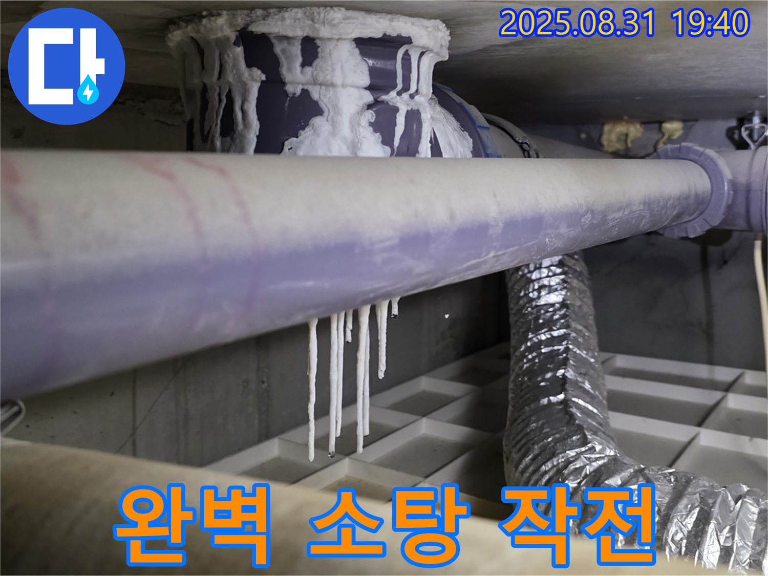 산운동 배관 누수 - 석회수, 곰팡이, 악취 완벽 소탕 작전 - 쾌적한 환경을 되찾다