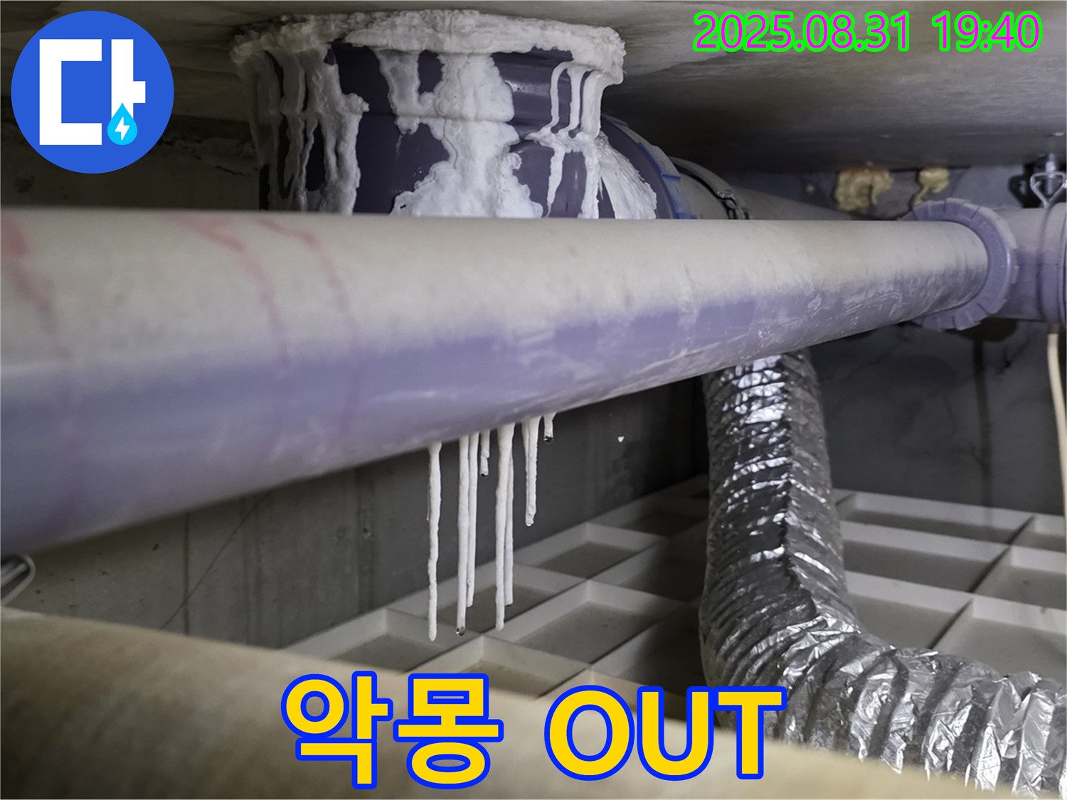 정자동 누수 - 석회수, 곰팡이, 악취 3가지 악몽 OUT - 쾌적한 공간으로