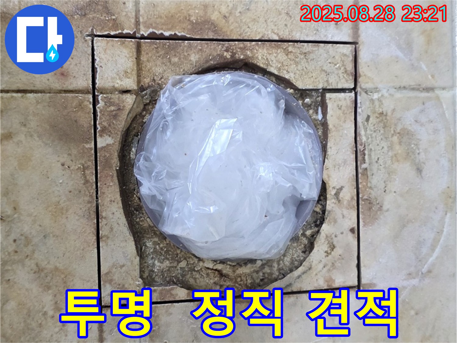 묵동 욕실 - 하수구 주변 누수 - 투명하고 정직한 견적