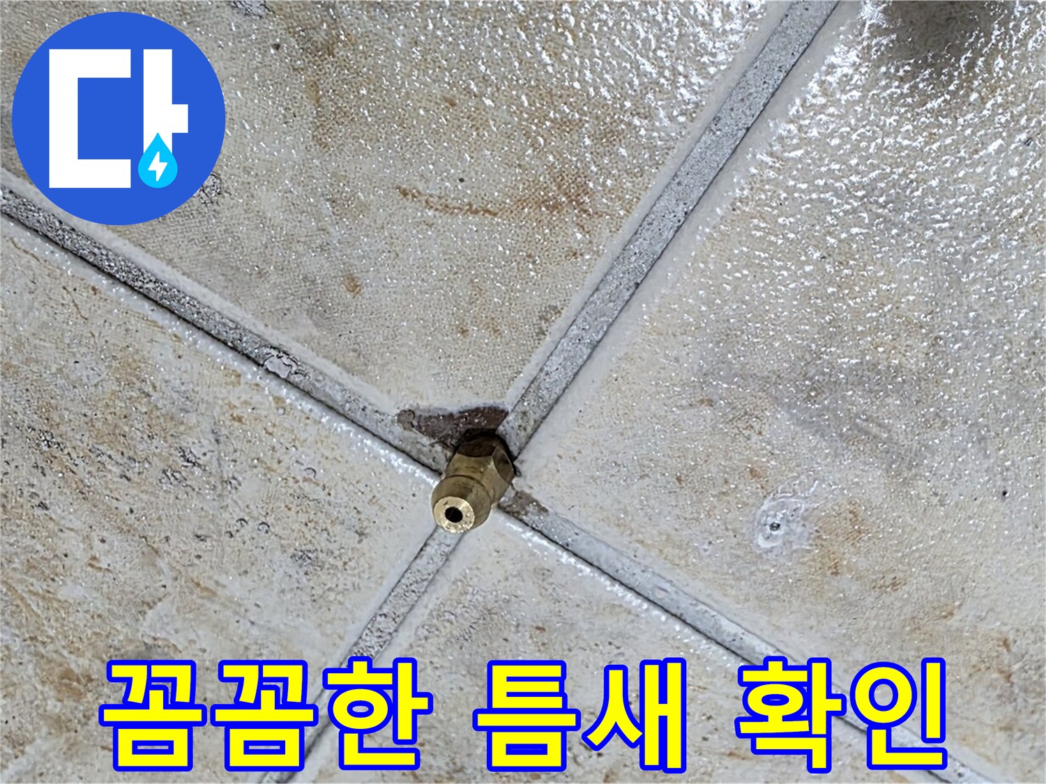 타일 틈새 누수 - 꼼꼼하게 확인