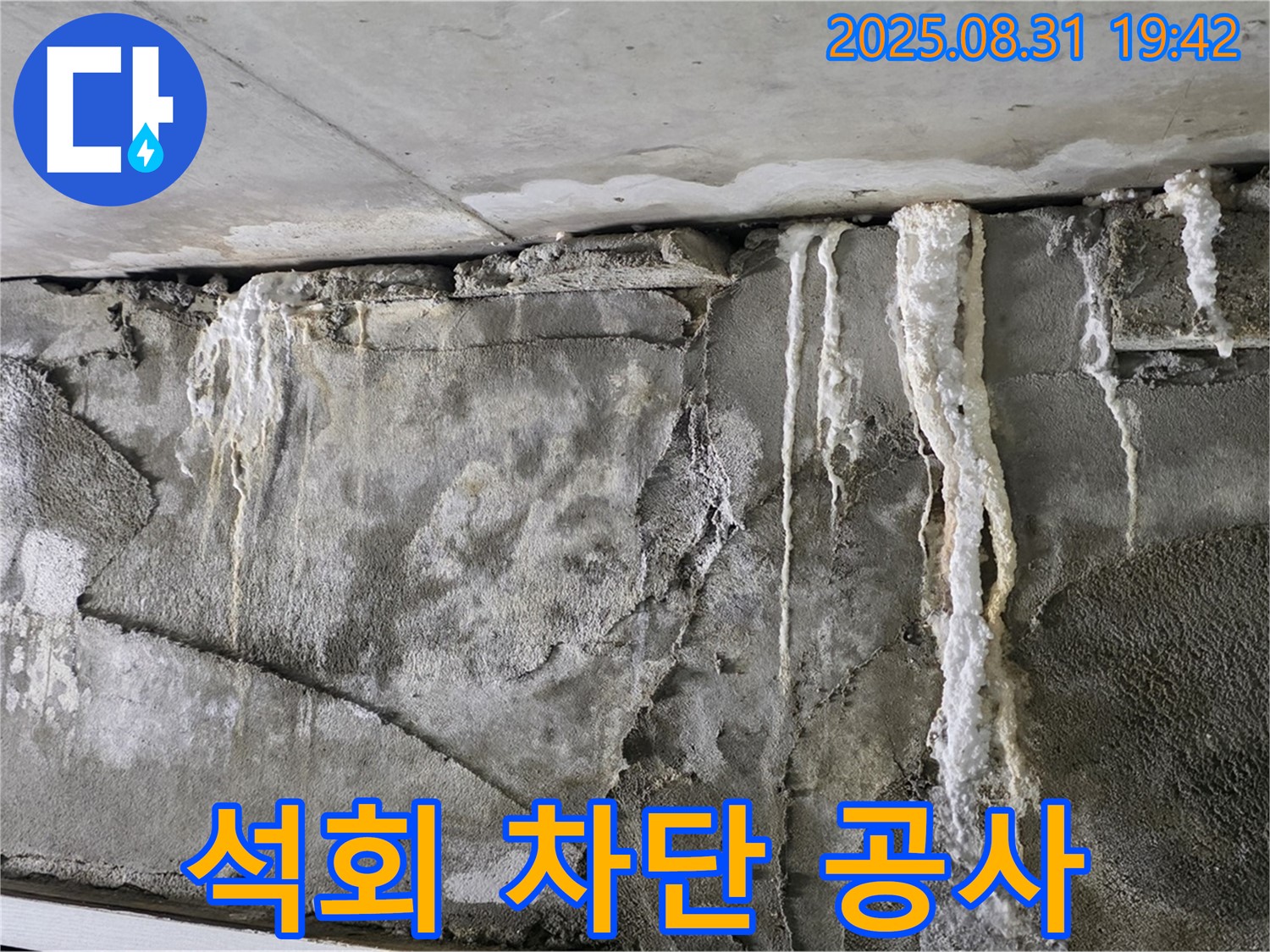 콘크리트 석회 - 완벽 차단 공사