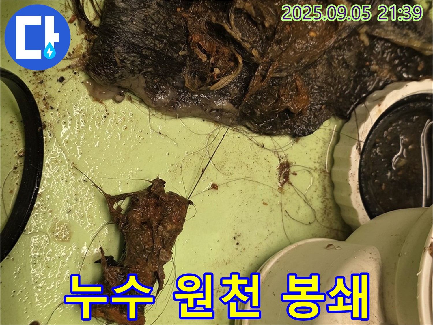 배수구 막힘 - 누수 봉쇄 - 완벽 차단
