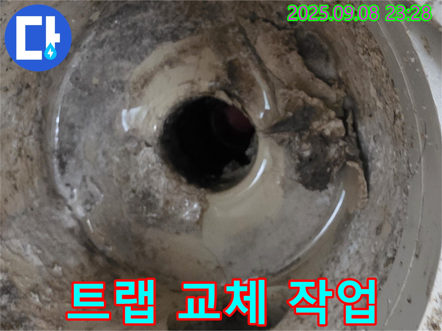포천 일동 세면대 배수 트랩 파손 - 새 트랩으로 교체 작업 진행!