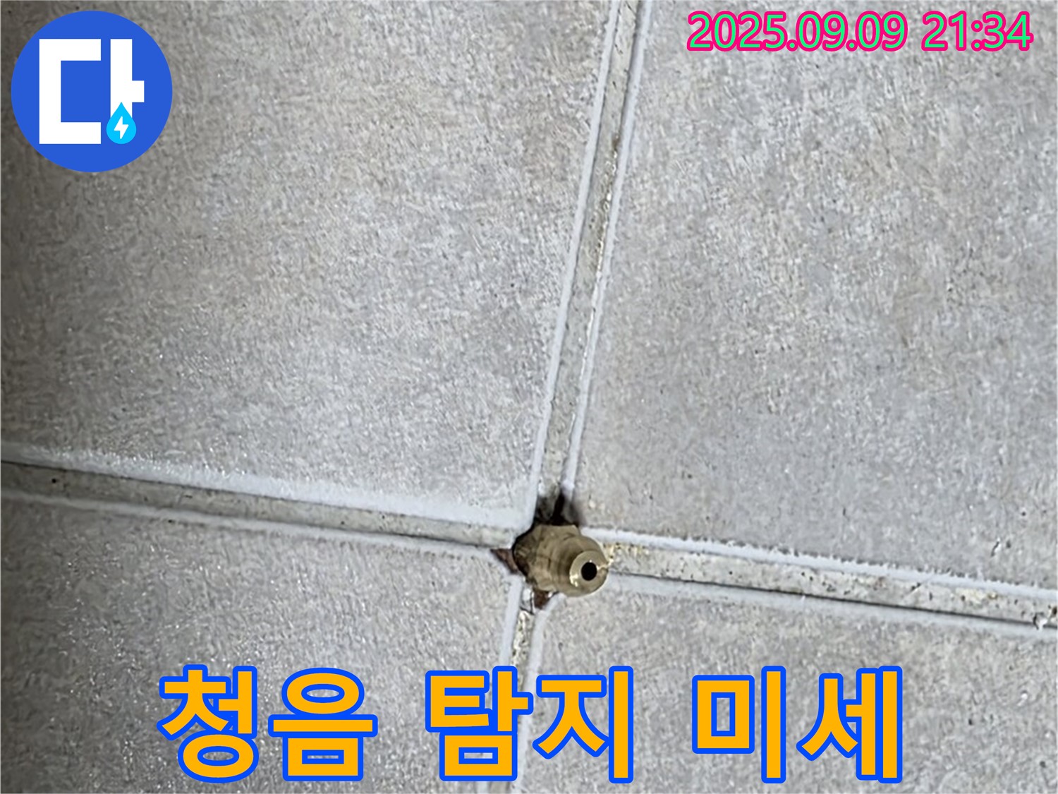 옥정 율정마을 아파트 누수 - 청음 탐지, 미세 누수음