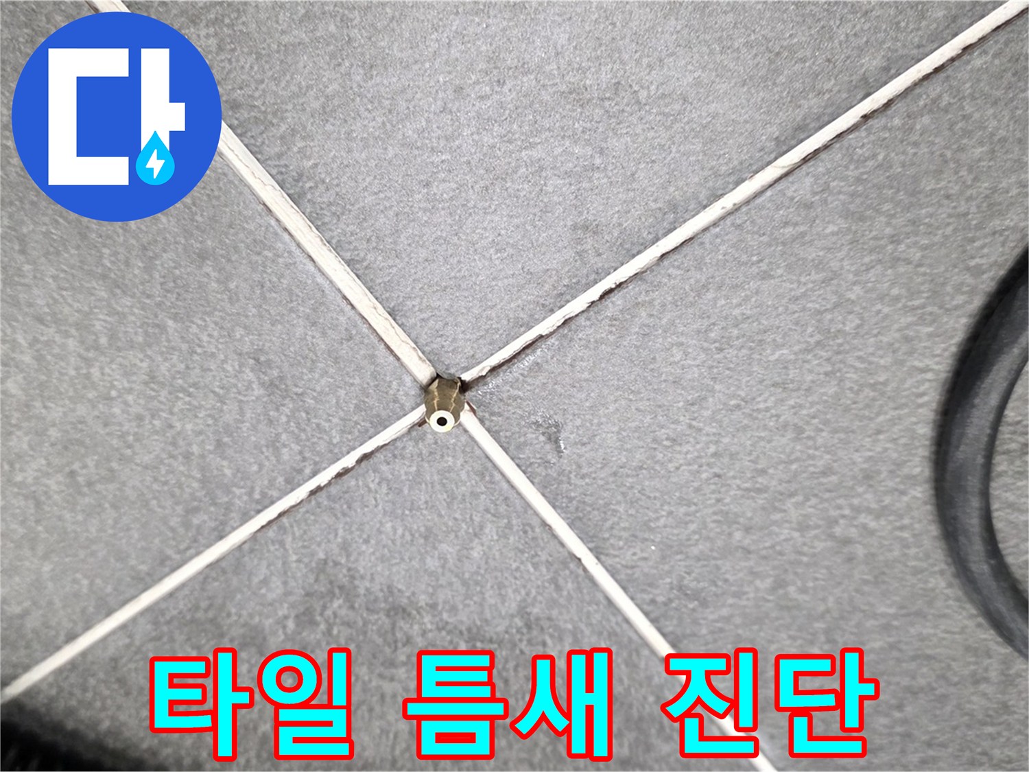 타일 틈새 진단 - 누수 초기 징후 발견
