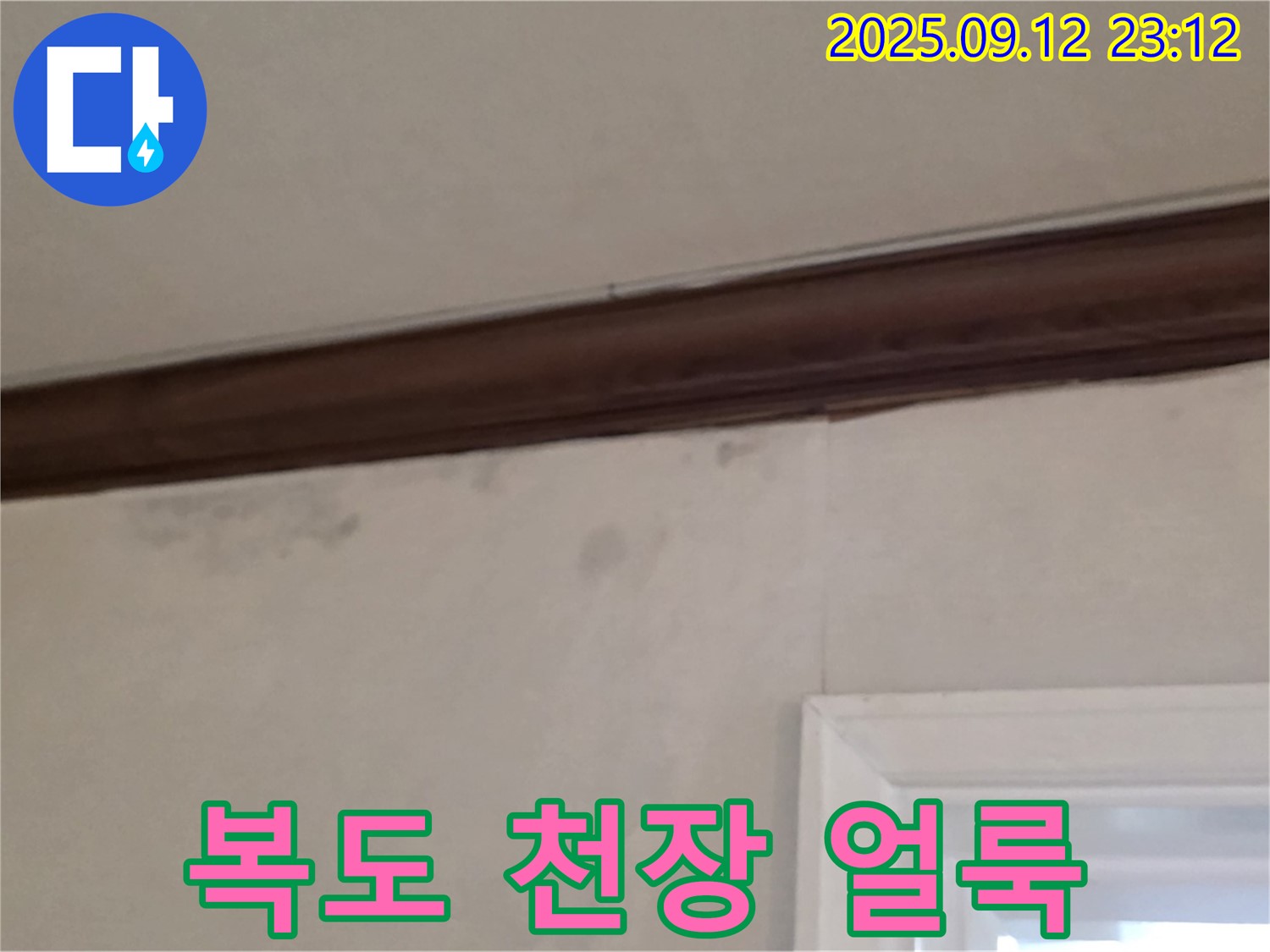 중계동 현대5차 누수 - 복도 천장 얼룩 - 공용 배관 누수 의심