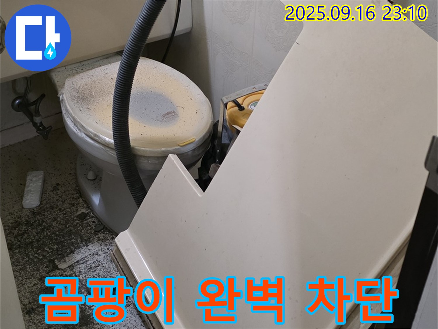 곰팡이 완벽 차단 시공 - 이제 곰팡이 걱정 없이 안심하고 사용하세요.