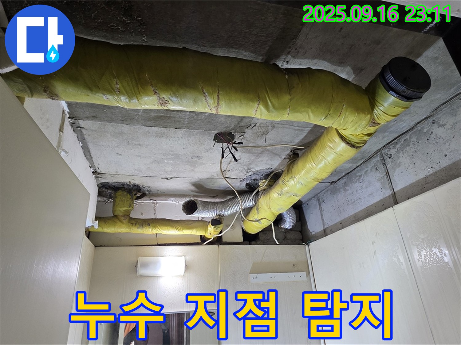최첨단 장비 이용 누수 지점 탐지 - 신사동 아파트