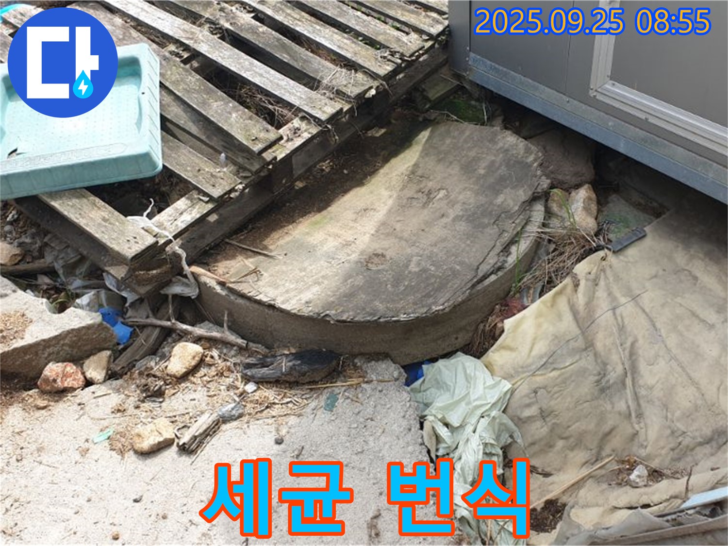 양주시 백석읍 복지리 누수 - 폐자재 속 습기 곰팡이 세균 번식