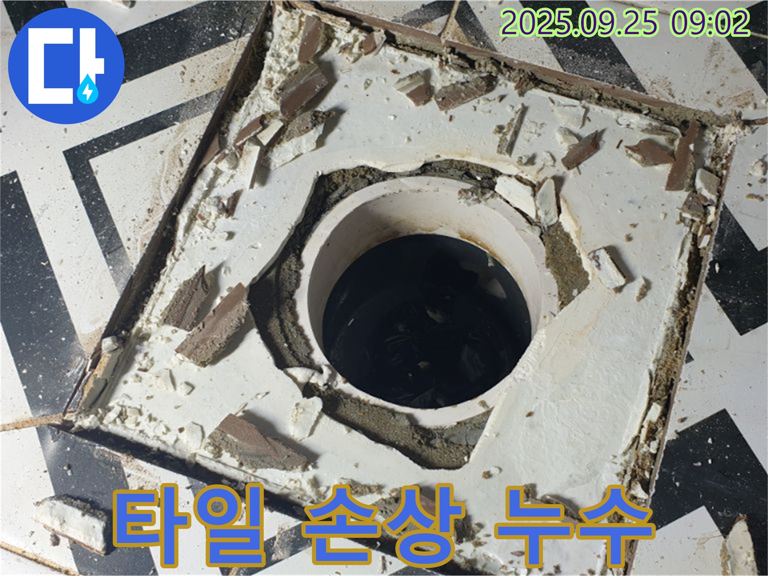 양주시 백석읍 오산리 누수 - 타일 손상 부위 집중 점검