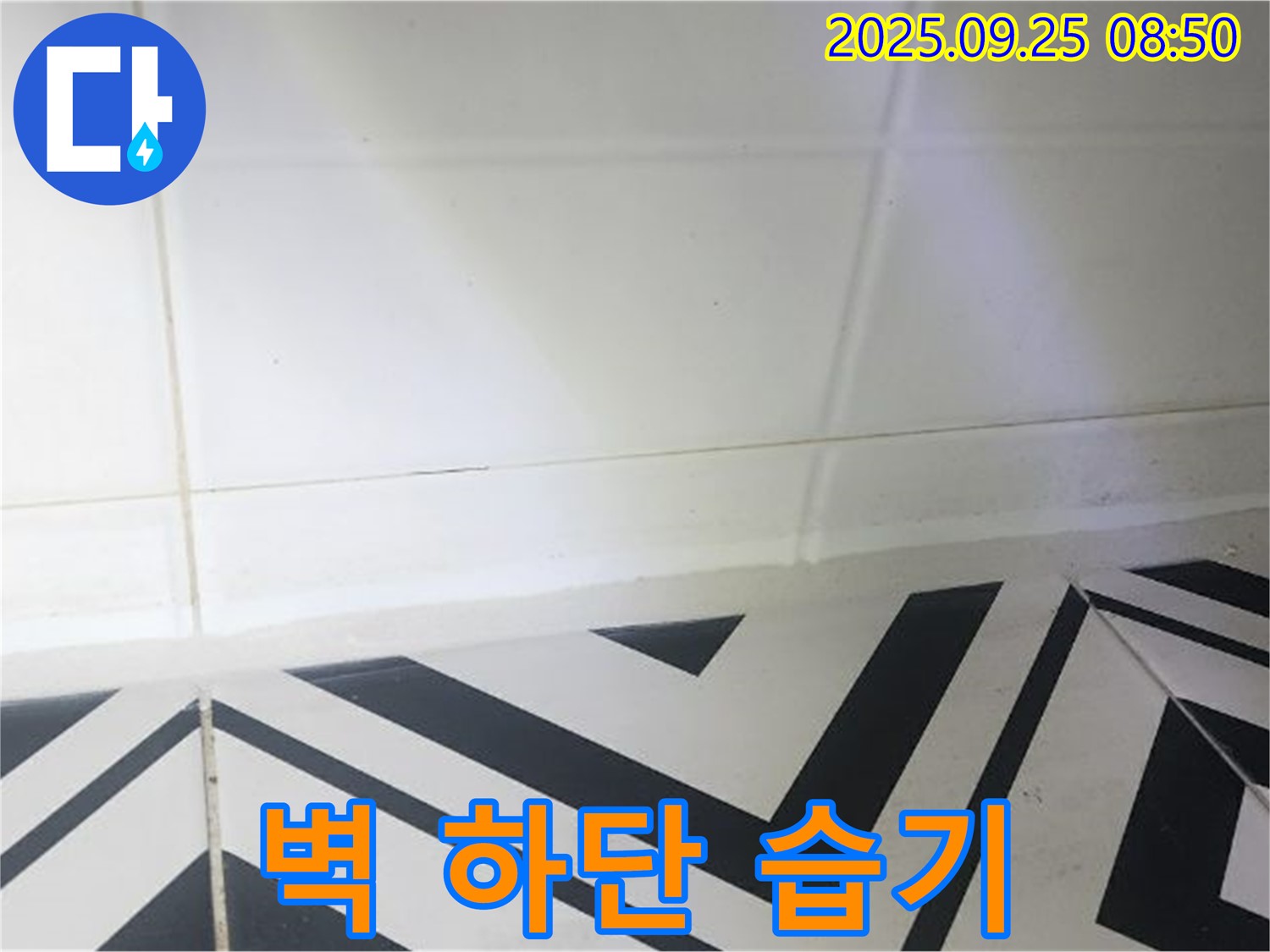 양주시 백석읍 오산리 벽 하단 습기 누수 - 초기 진압으로 피해 최소화