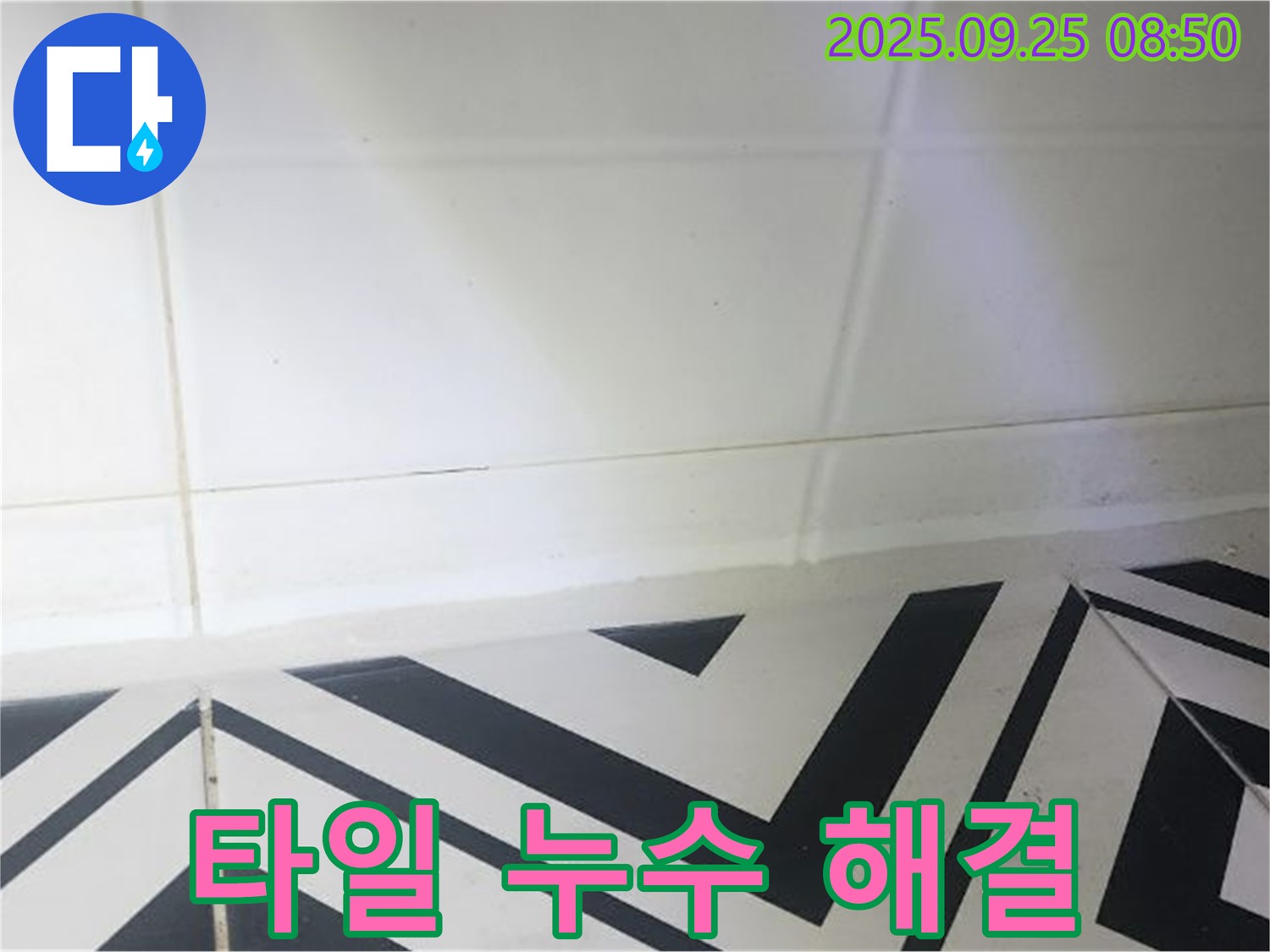 양주시 백석읍 오산리 화장실 타일 누수 - 누수탐지부터 완벽 시공까지!