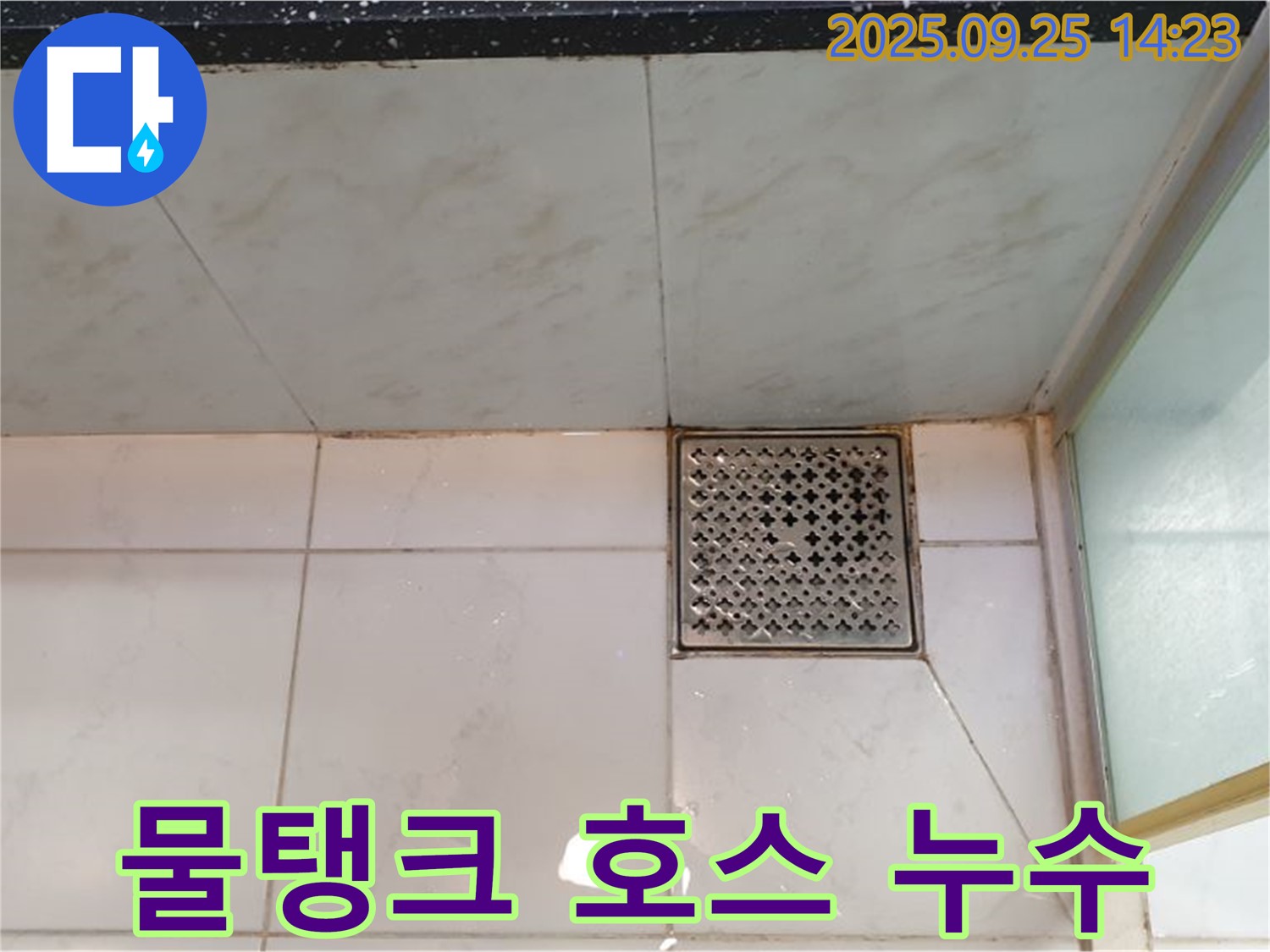 변기 물탱크 연결 호스 누수 - 새 호스로 교체