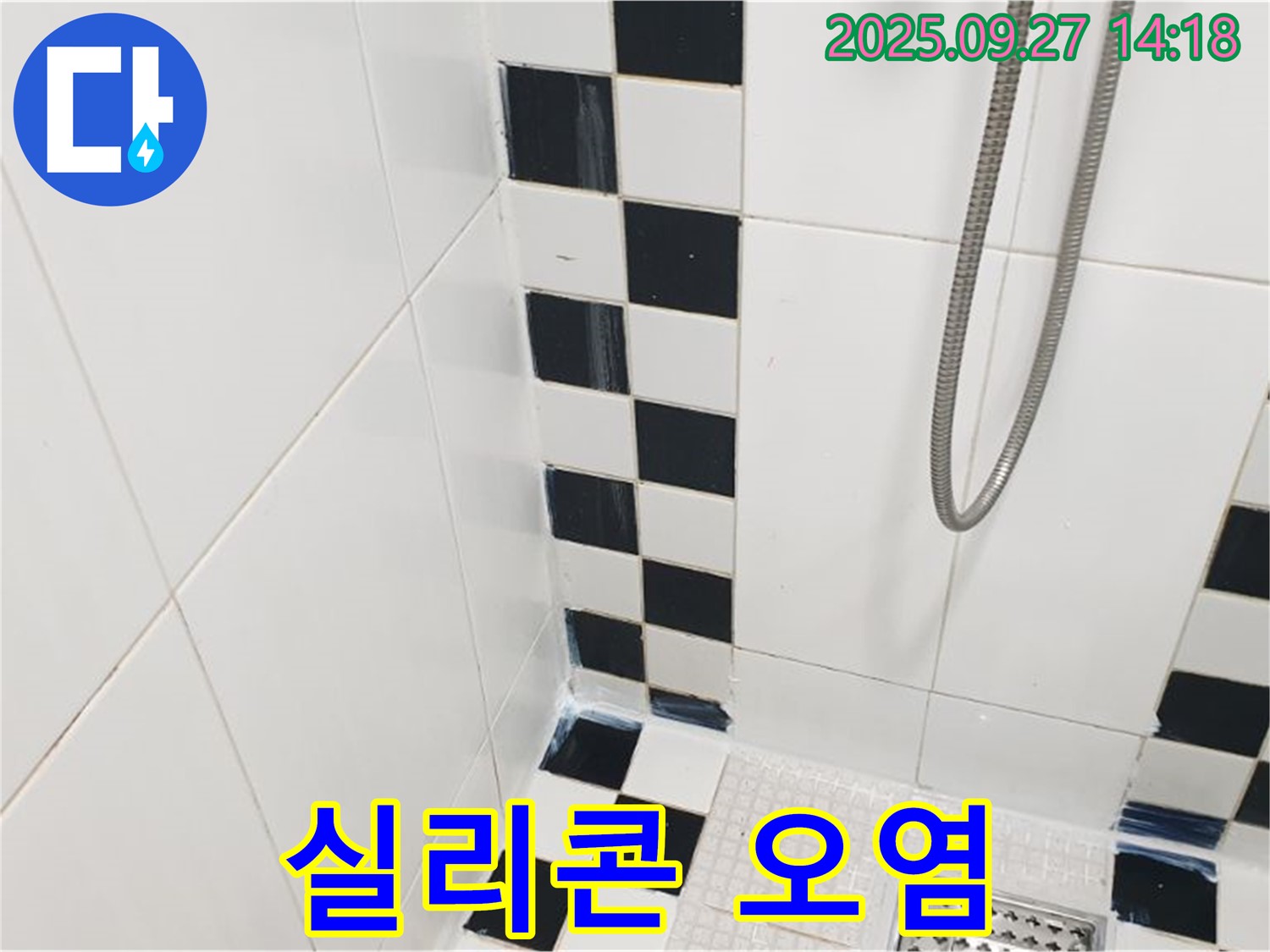 광적면 광석리 욕실 - 샤워기 수전 주변 실리콘 오염, 곰팡이