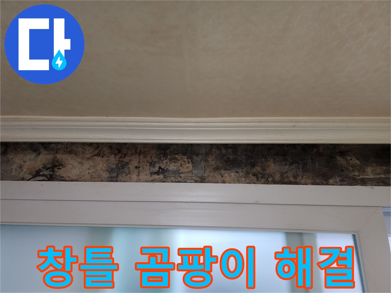 공릉동 누수 해결 사례 - 창틀 곰팡이 제거 및 누수 방지 시공 과정