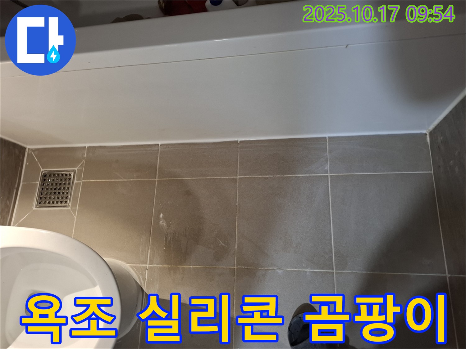 분당 욕조 실리콘 곰팡이 - 곰팡이 제거 및 실리콘 재시공