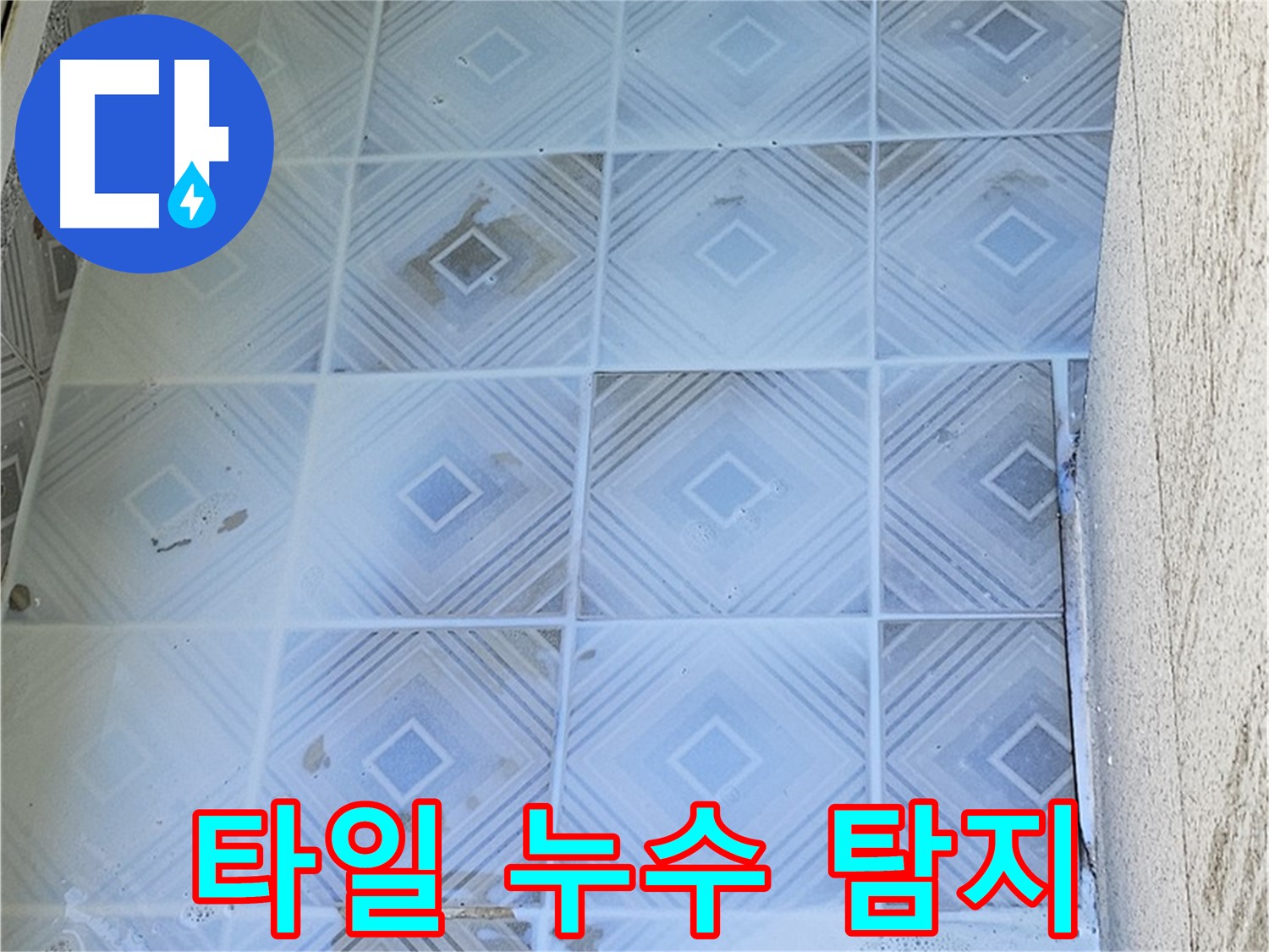 타일 누수 탐지 - 첨단 장비 사용