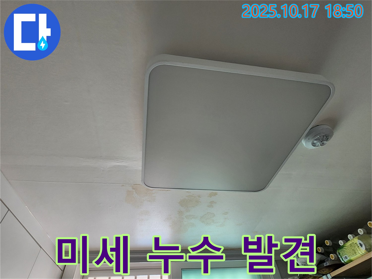 양주시 남면 상수리 주택 천장 - 미세 누수도 꼼꼼하게 점검