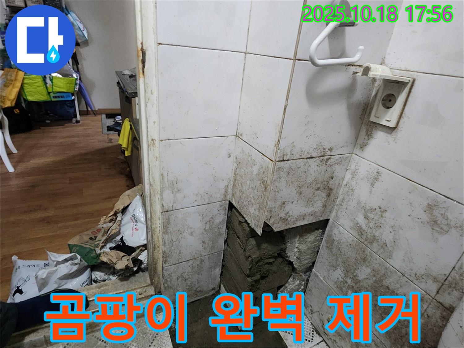 양주시 장흥면 누수 - 누수 후 곰팡이, 완벽하게 제거