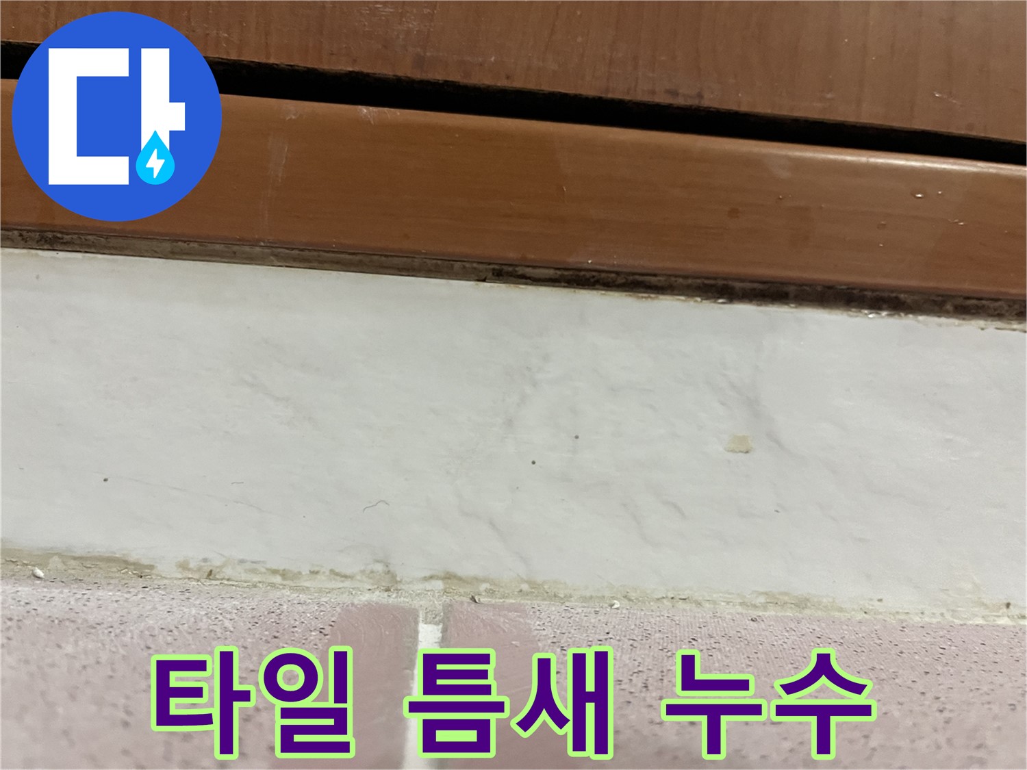 독산동 형제맨션빌 아파트 누수 - 타일 틈새 누수 발생