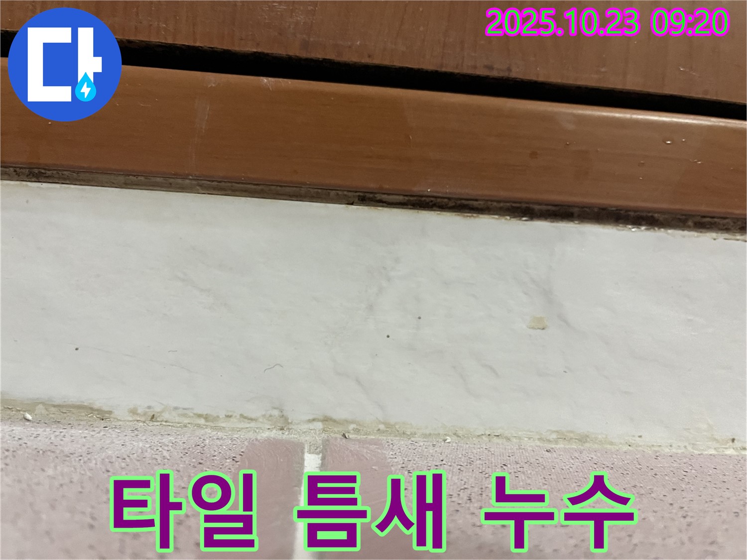 타일 틈새 누수 - 전문적인 진단과 시공으로 해결