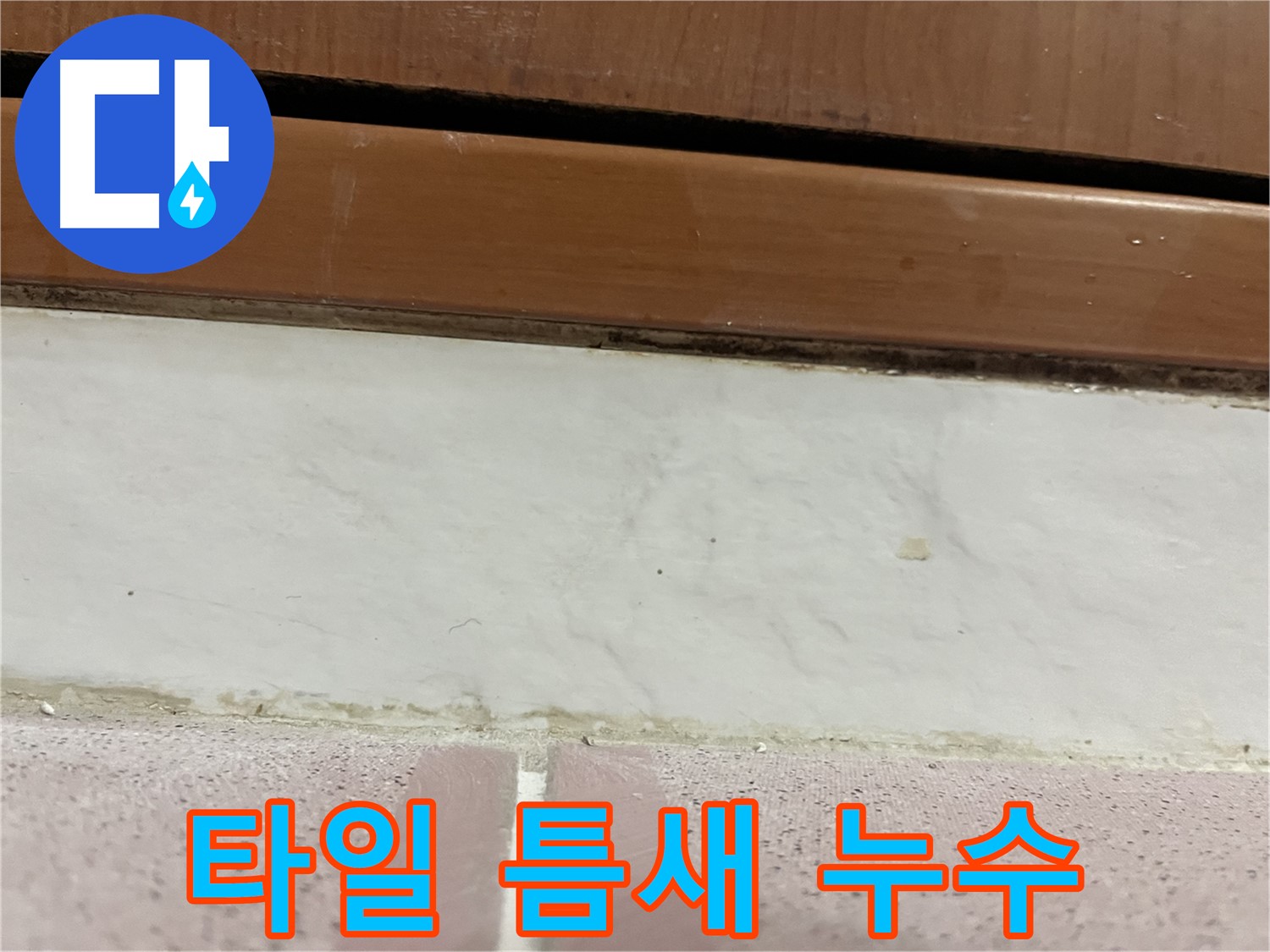 형제맨션빌 누수 - 타일 틈새 누수 발생
