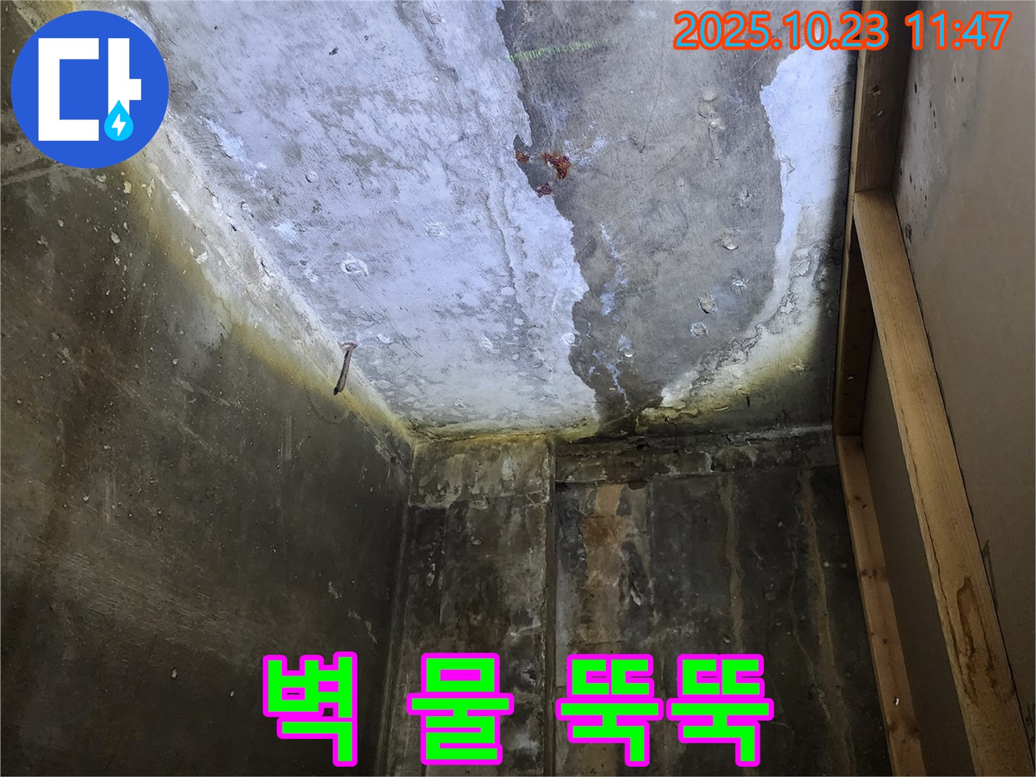 양주시 - 벽에서 물 뚝뚝, 긴급 상황 대처