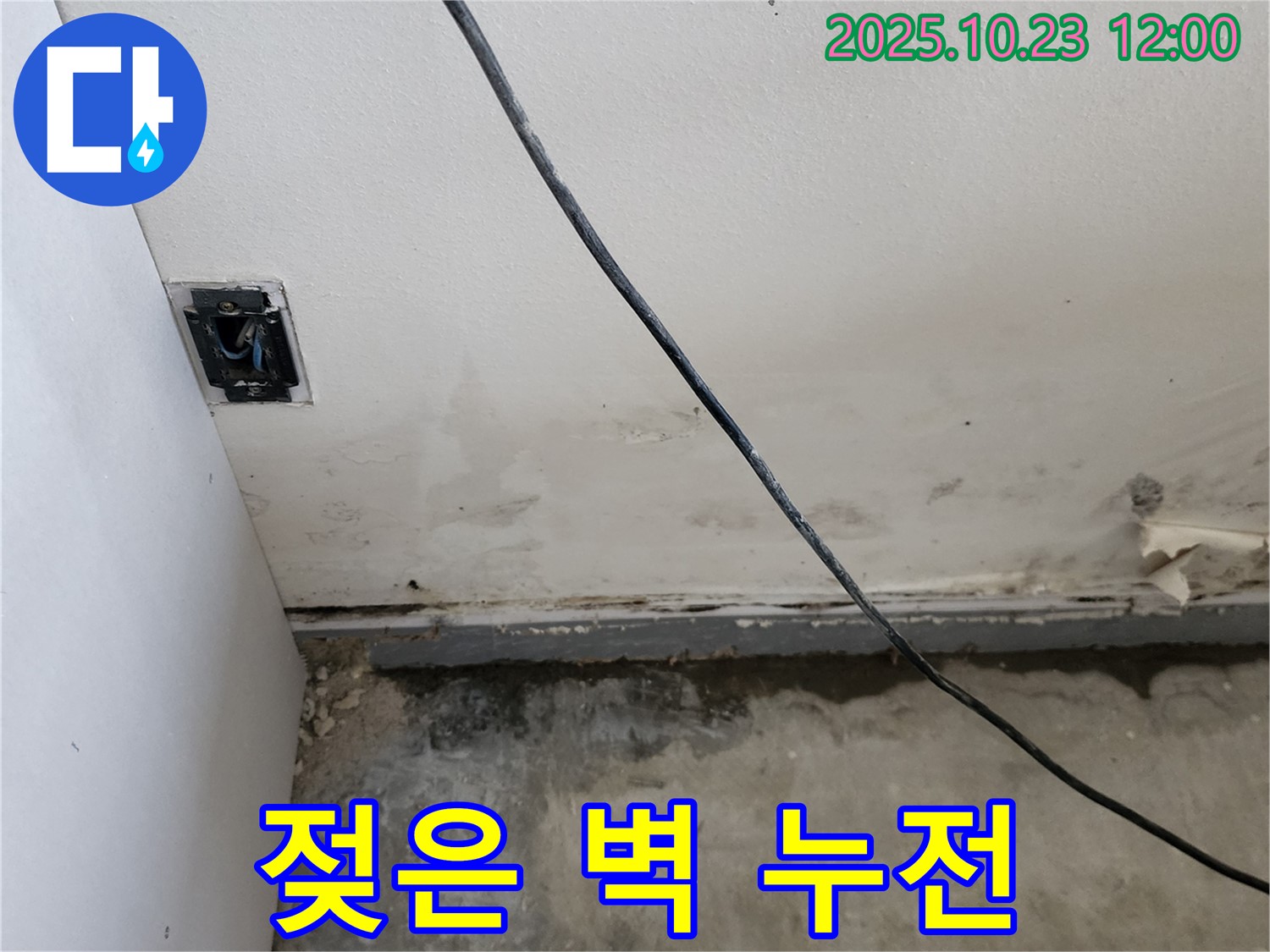 양주시 은현면 하패리 - 젖은 벽과 콘센트 누전 위험! 긴급 점검!
