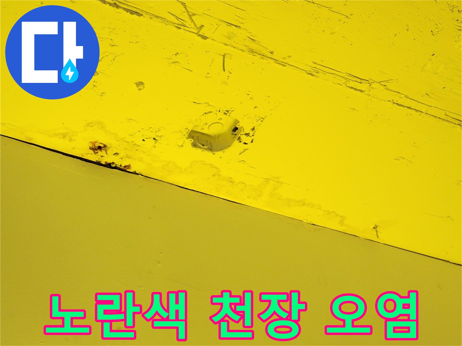양주시-하패리-상가-천장-패널-오염-상태